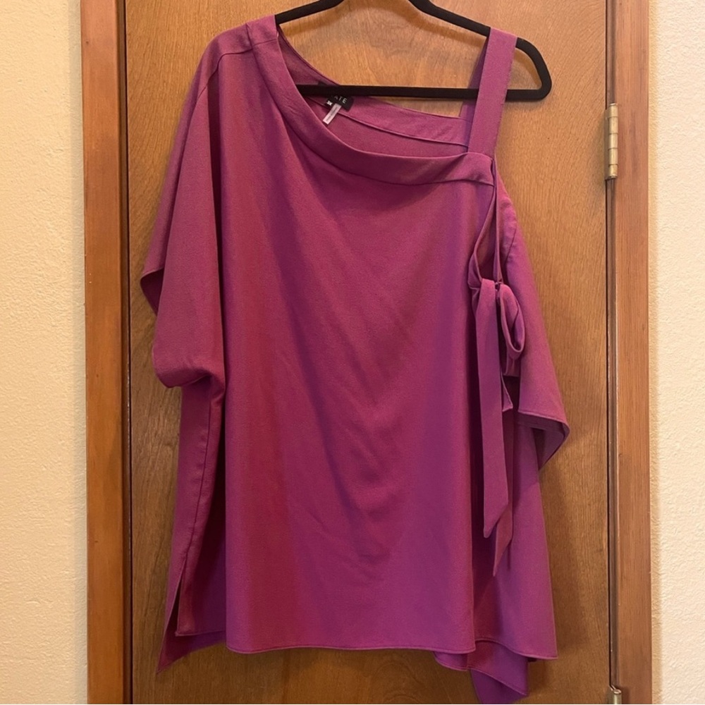 Off the Shoulder Berry Blouse